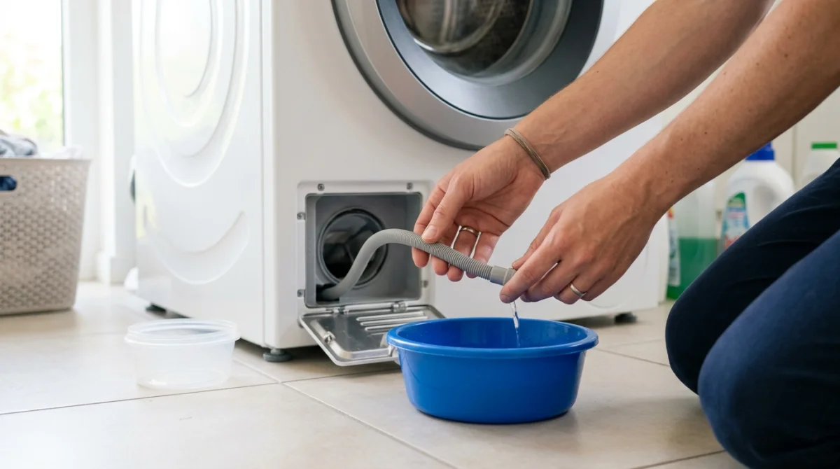 comment vider une machine a laver pleine d'eau