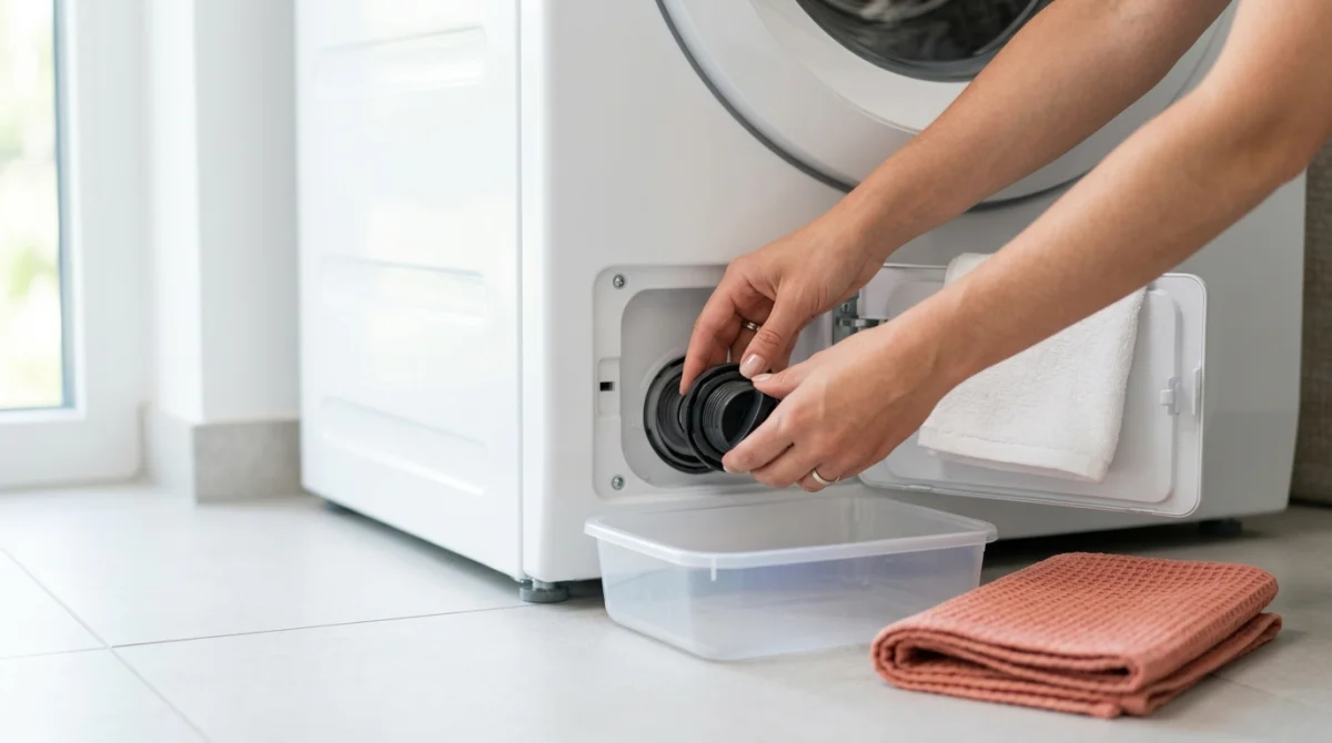 comment vider une machine a laver pleine d'eau