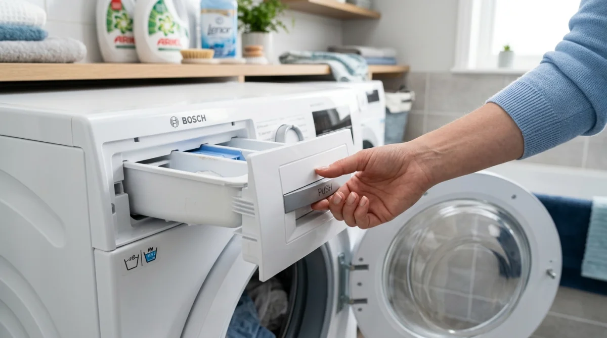 comment enlever le bac a lessive machine a laver