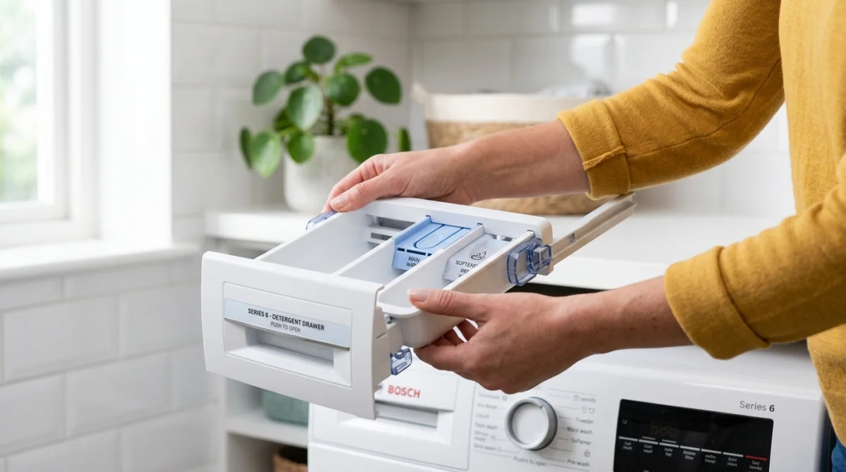 comment enlever le bac a lessive machine a laver