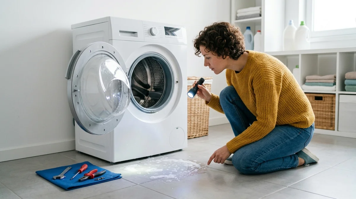 pourquoi m a machine à laver fuit par le bas